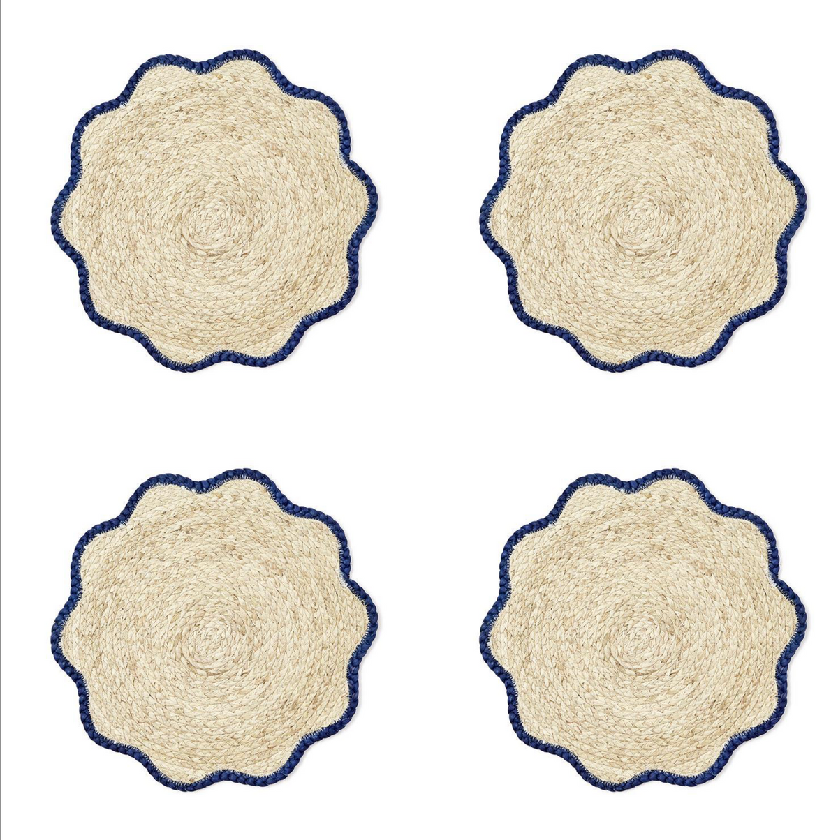 SCALLOPED EDGE PLACEMAT SET OF 4