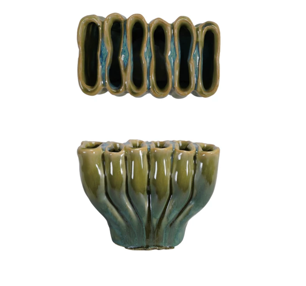 STONEWARE SCULPTURAL VASE