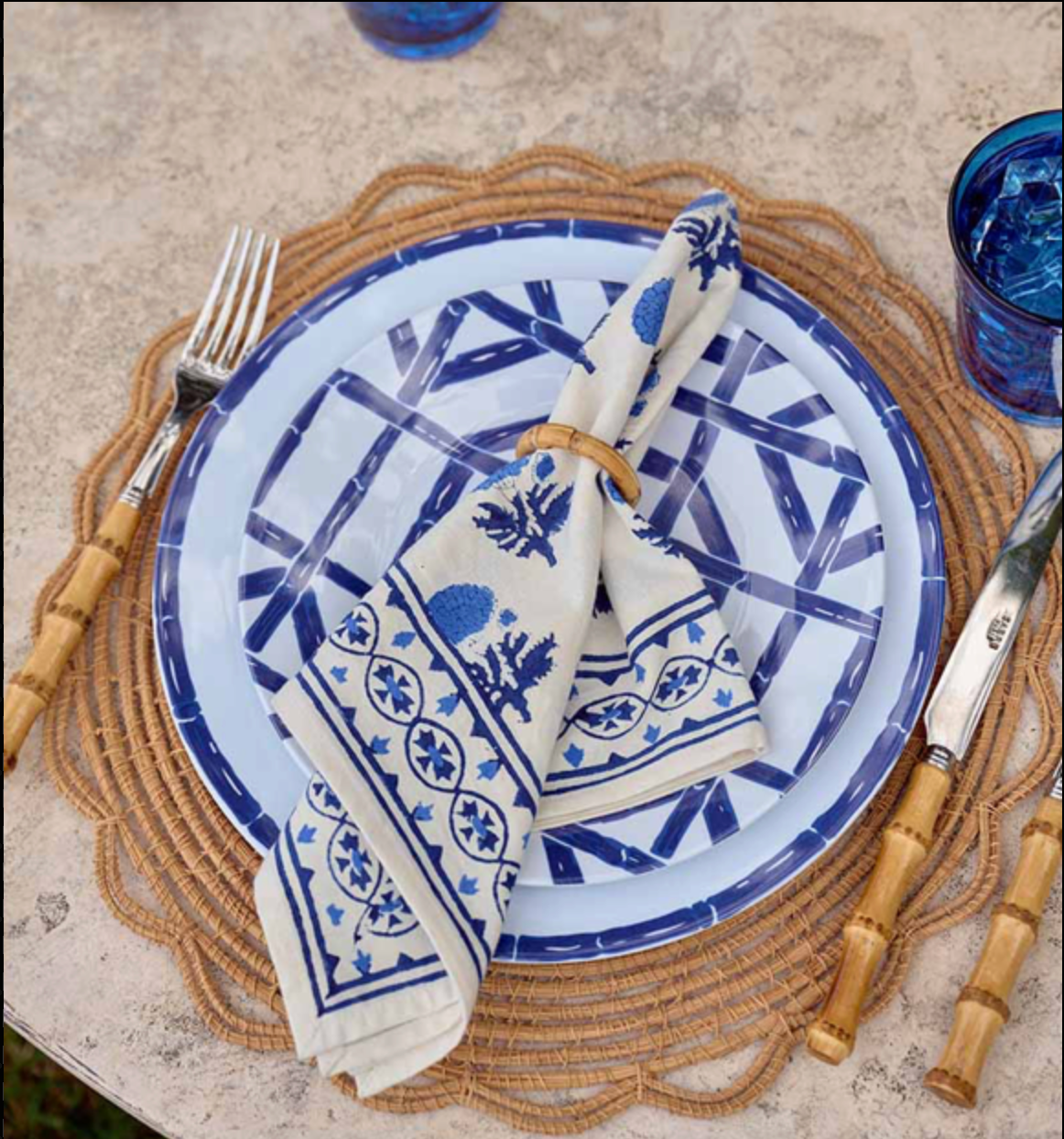 BAMBOO NAPKIN RING SET