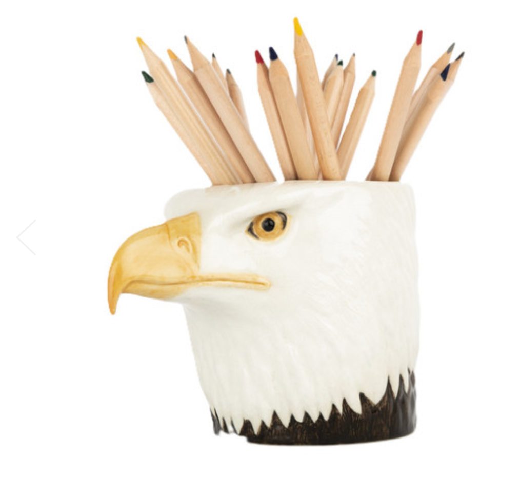 BALD EAGLE PENCIL POT