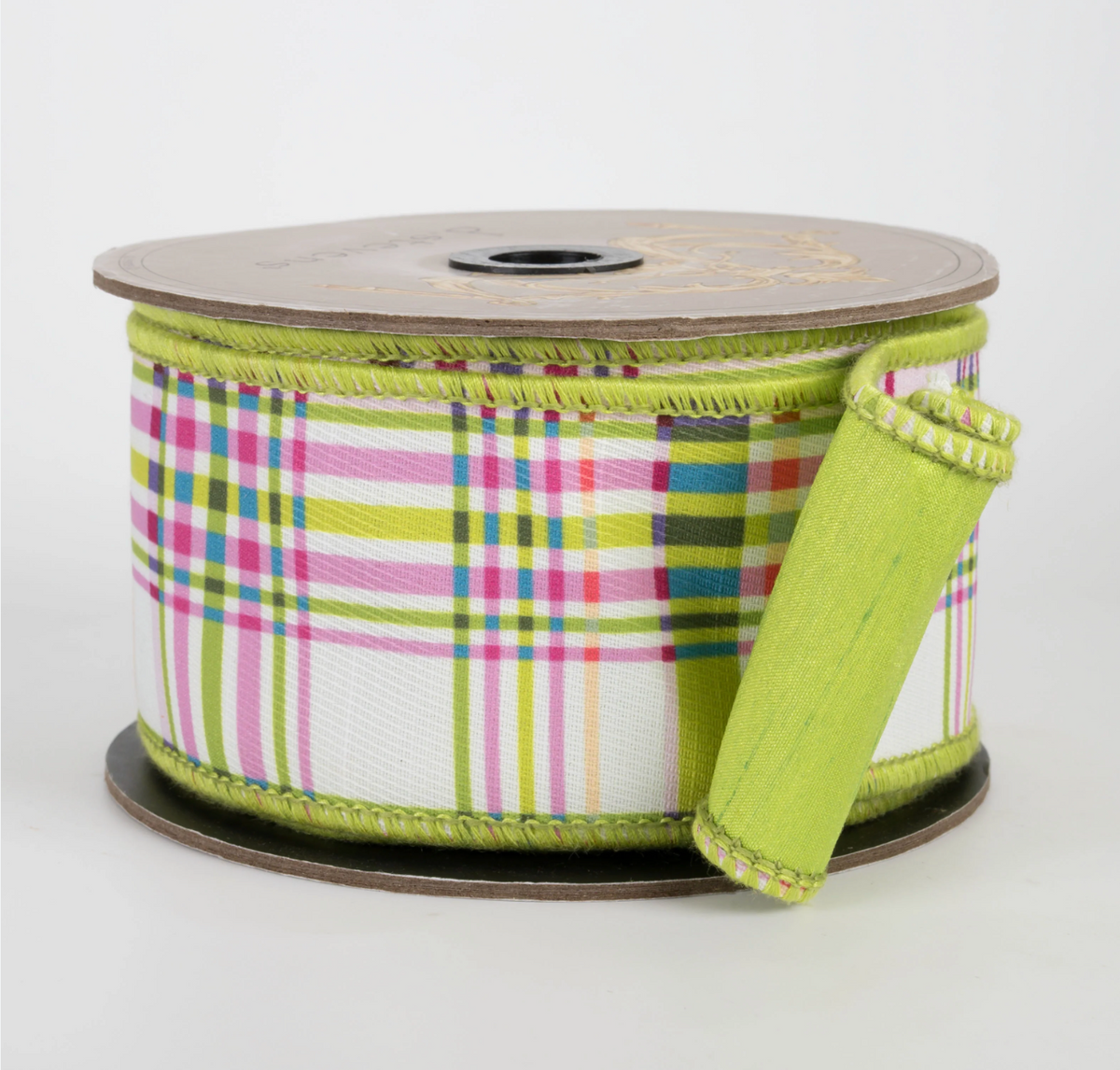 POPLIN COLORFUL PLAID RIBBON