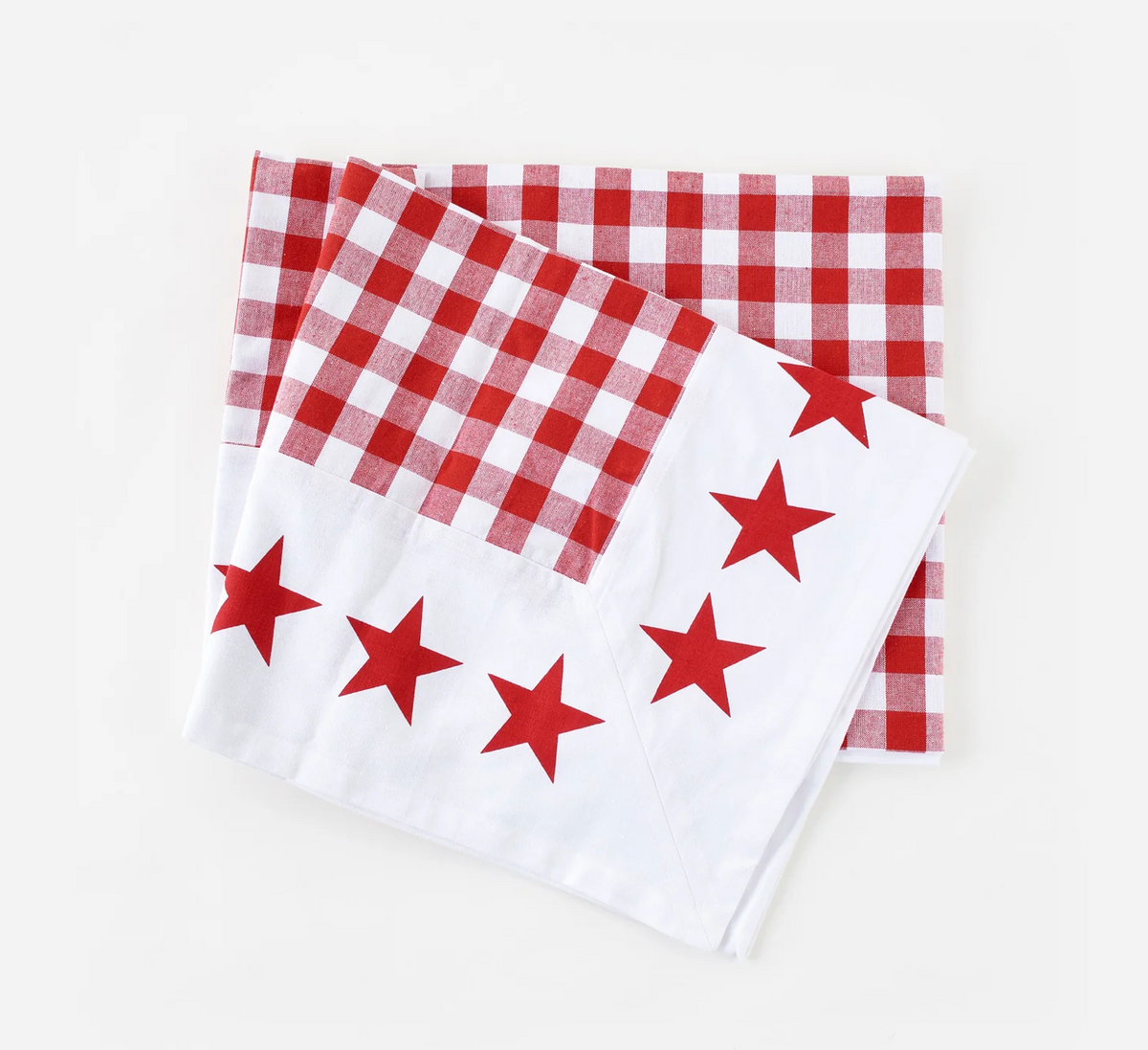 GINGHAM W/ STAR TABLECLOTH