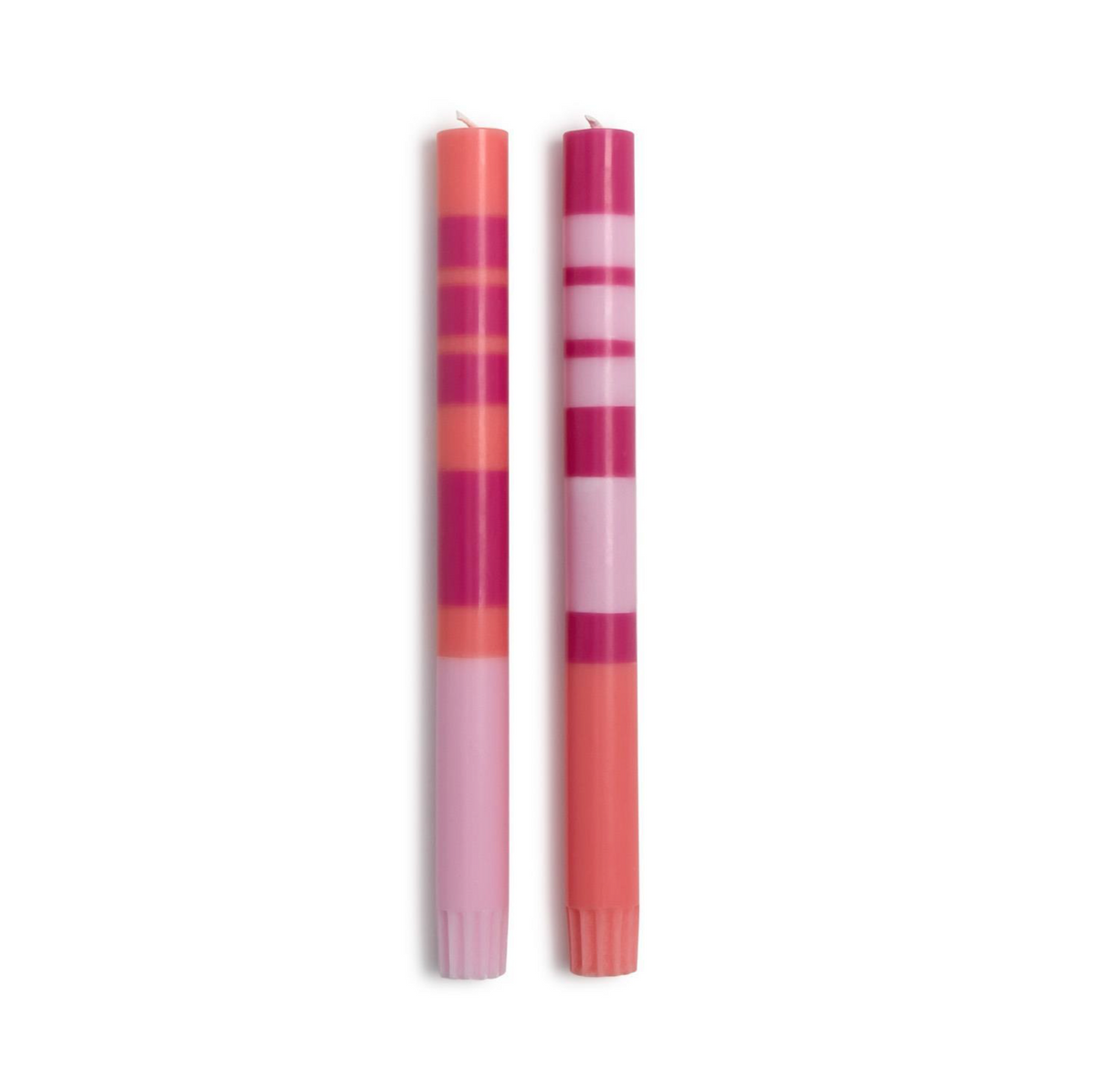 STRIPE & GLOW TAPER CANDLES