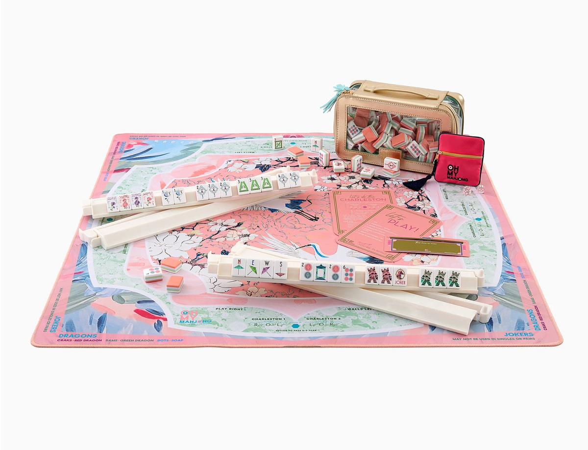 HERON MAHJONG MAT IN TUBE