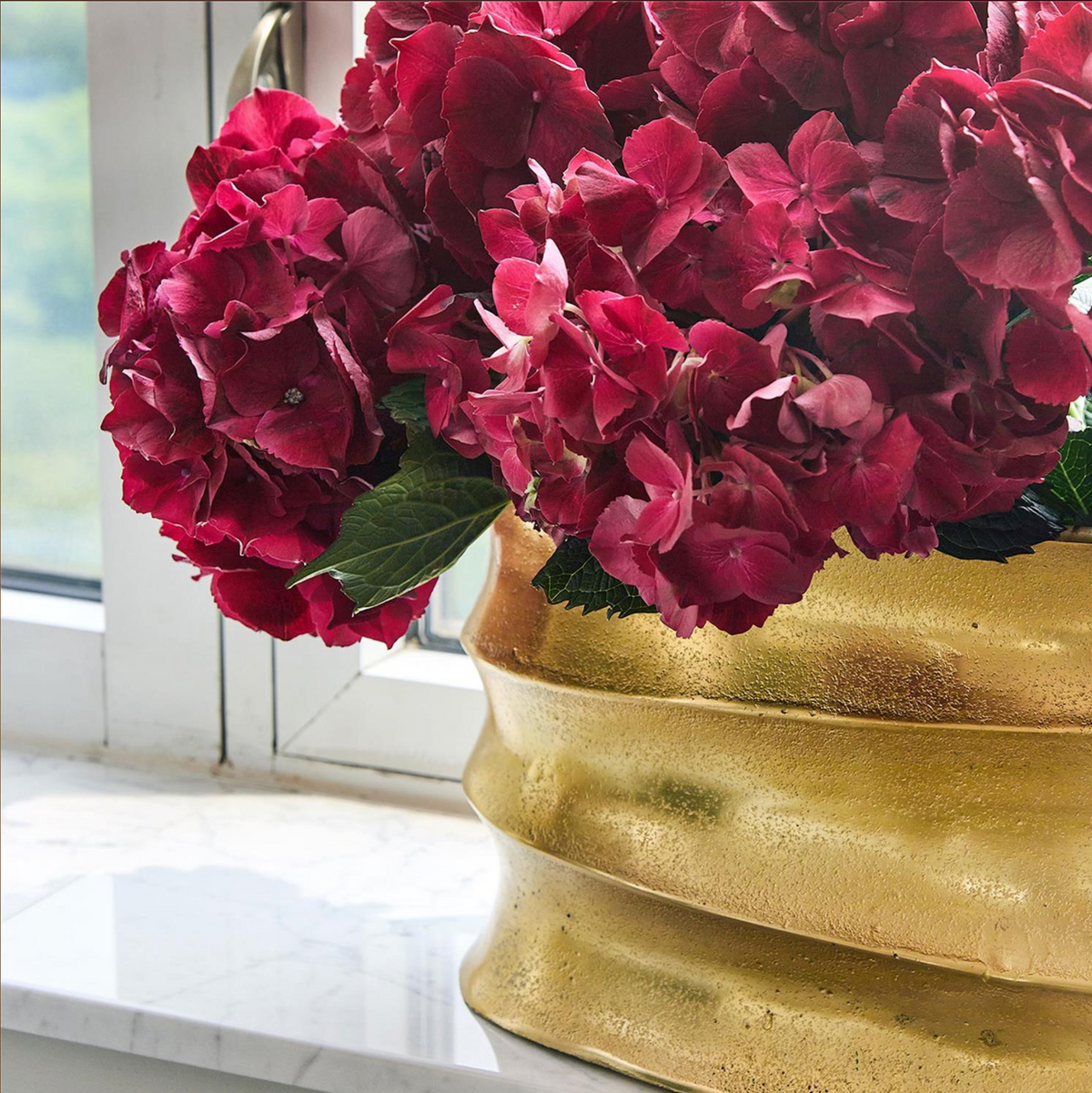 RIDGED GOLD PLANTER