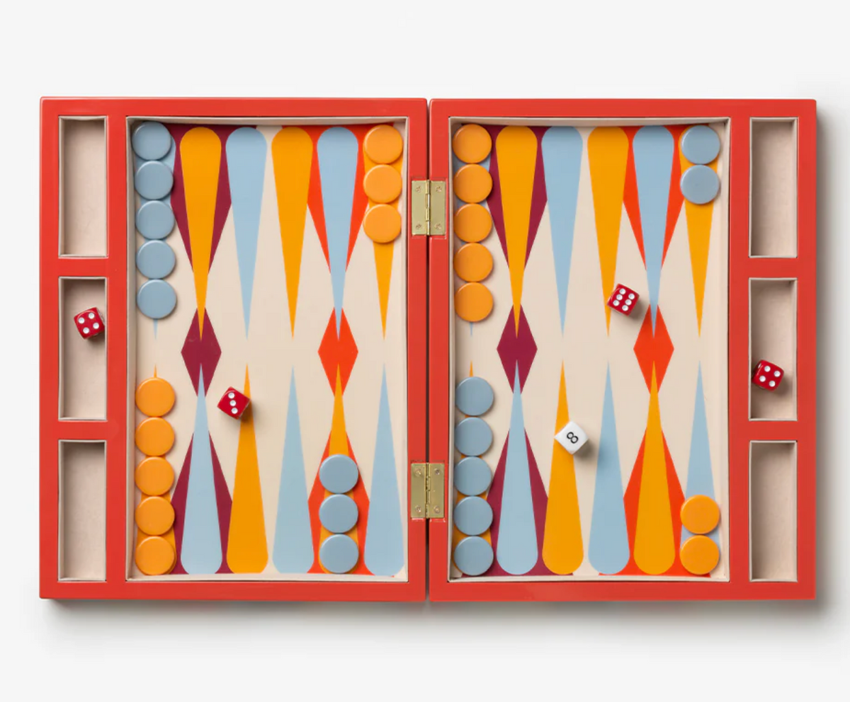 Lacquered Backgammon Board