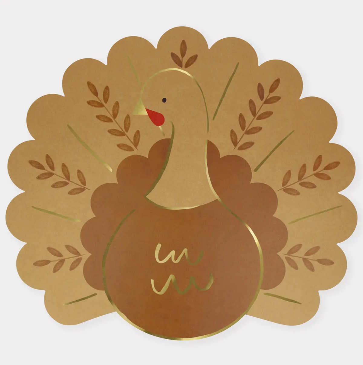 Folk Turkey Paper Placemats
