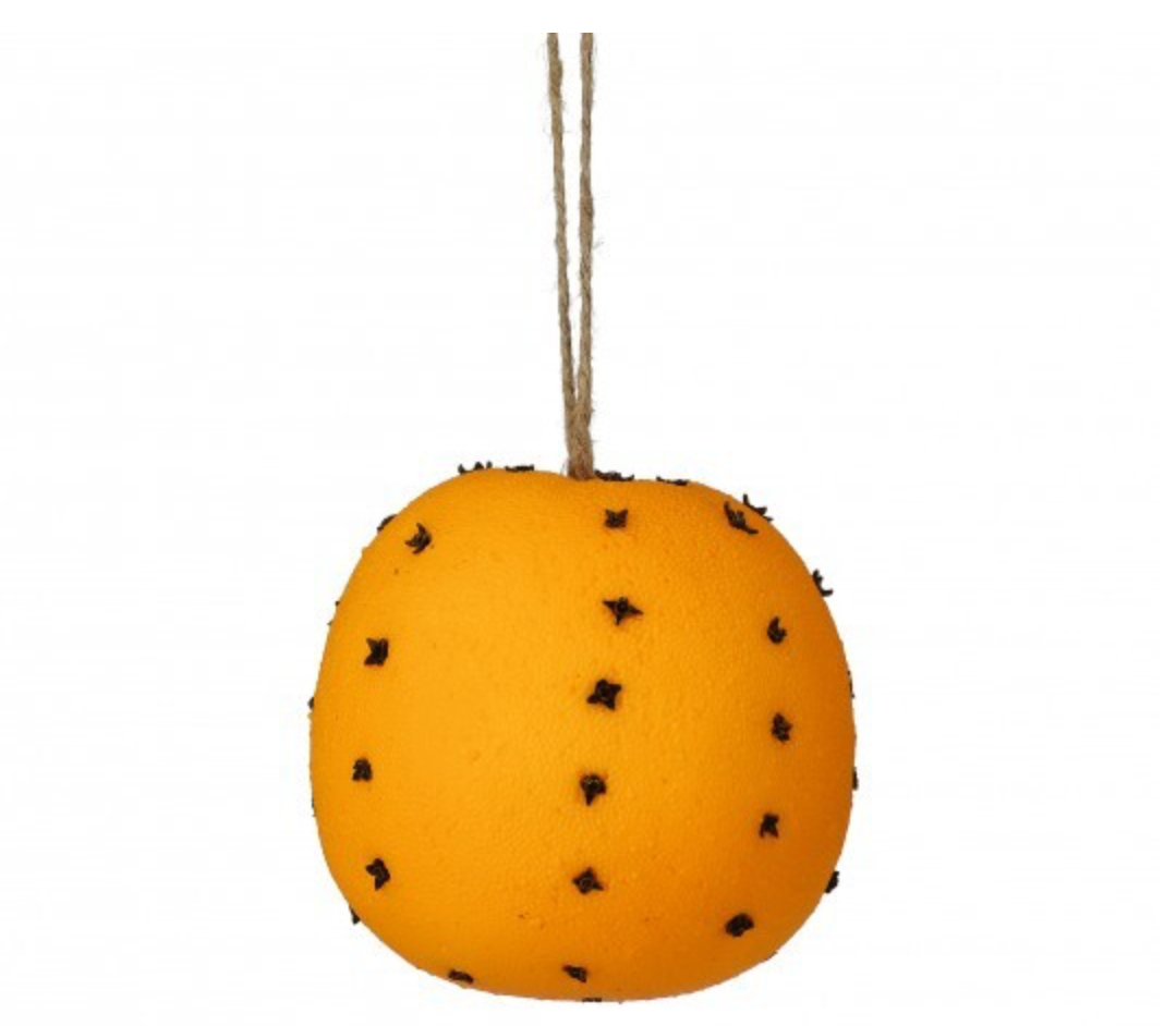 4" Orange with Clove Ornament Set