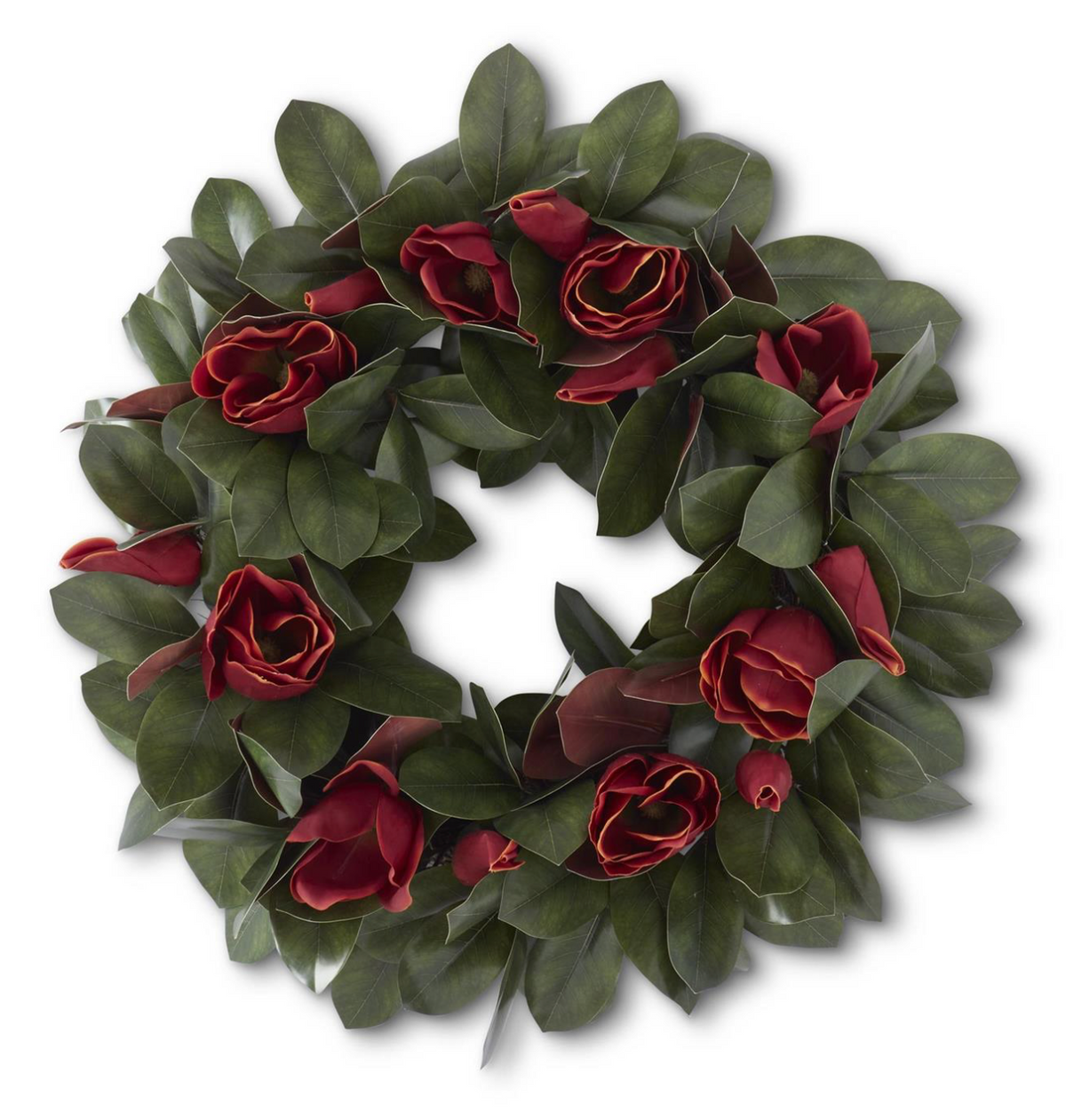 30" Orange Magnolia Wreath