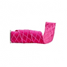 A roll of vibrant pink velvet ribbon with a white diamond-quilted pattern, shown partially unrolled on a plain white background with a small 'NEW!' badge in the top right corner.