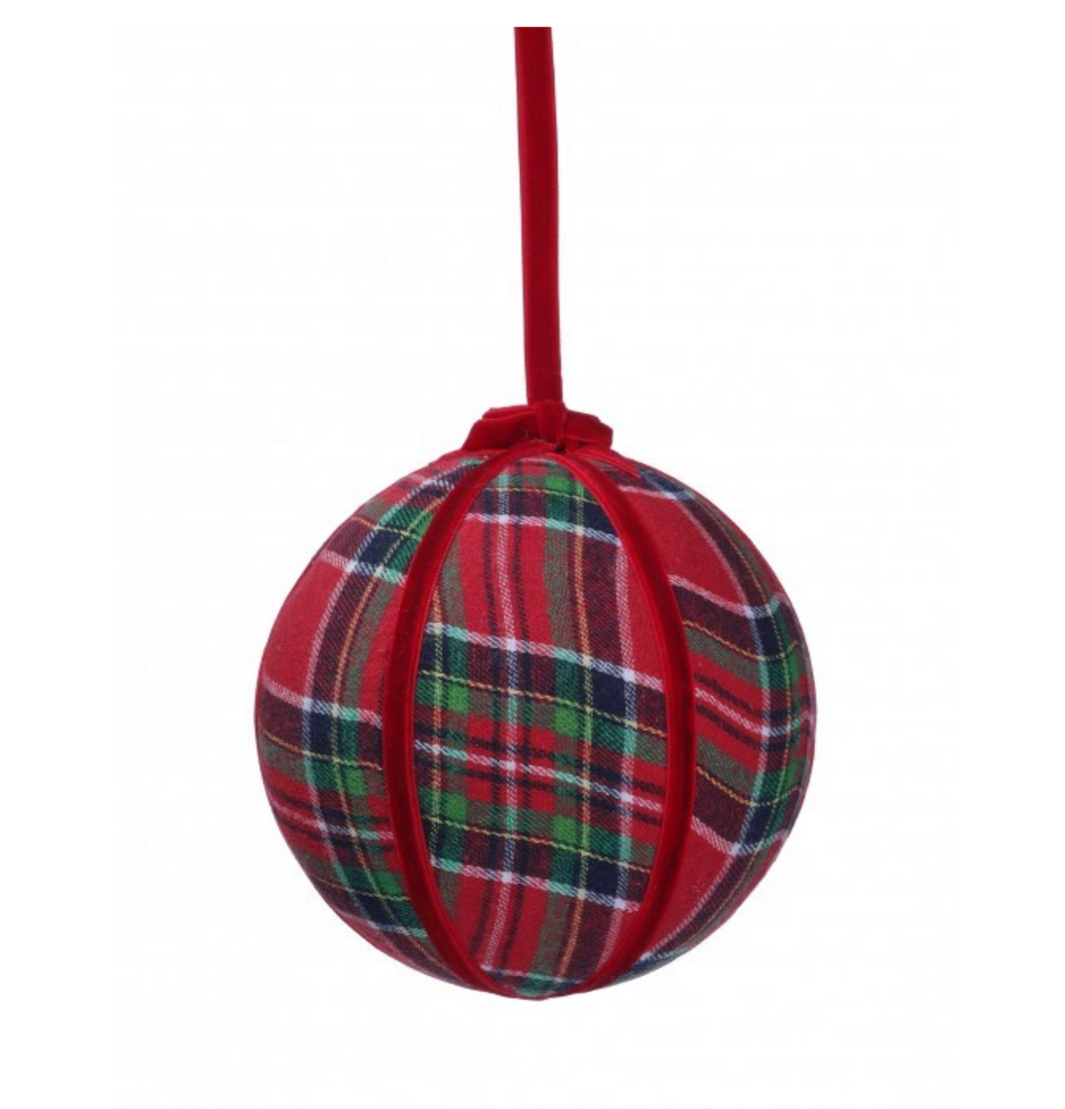 Plaid Velvet Ornament