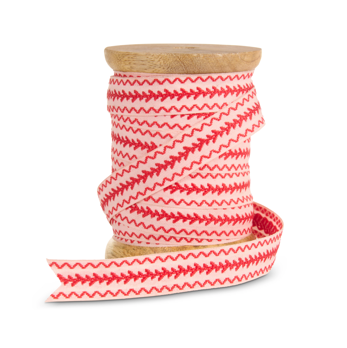 Ribbon Spool Red & Ivory