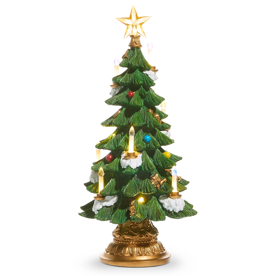 Lighted Tree with Candles