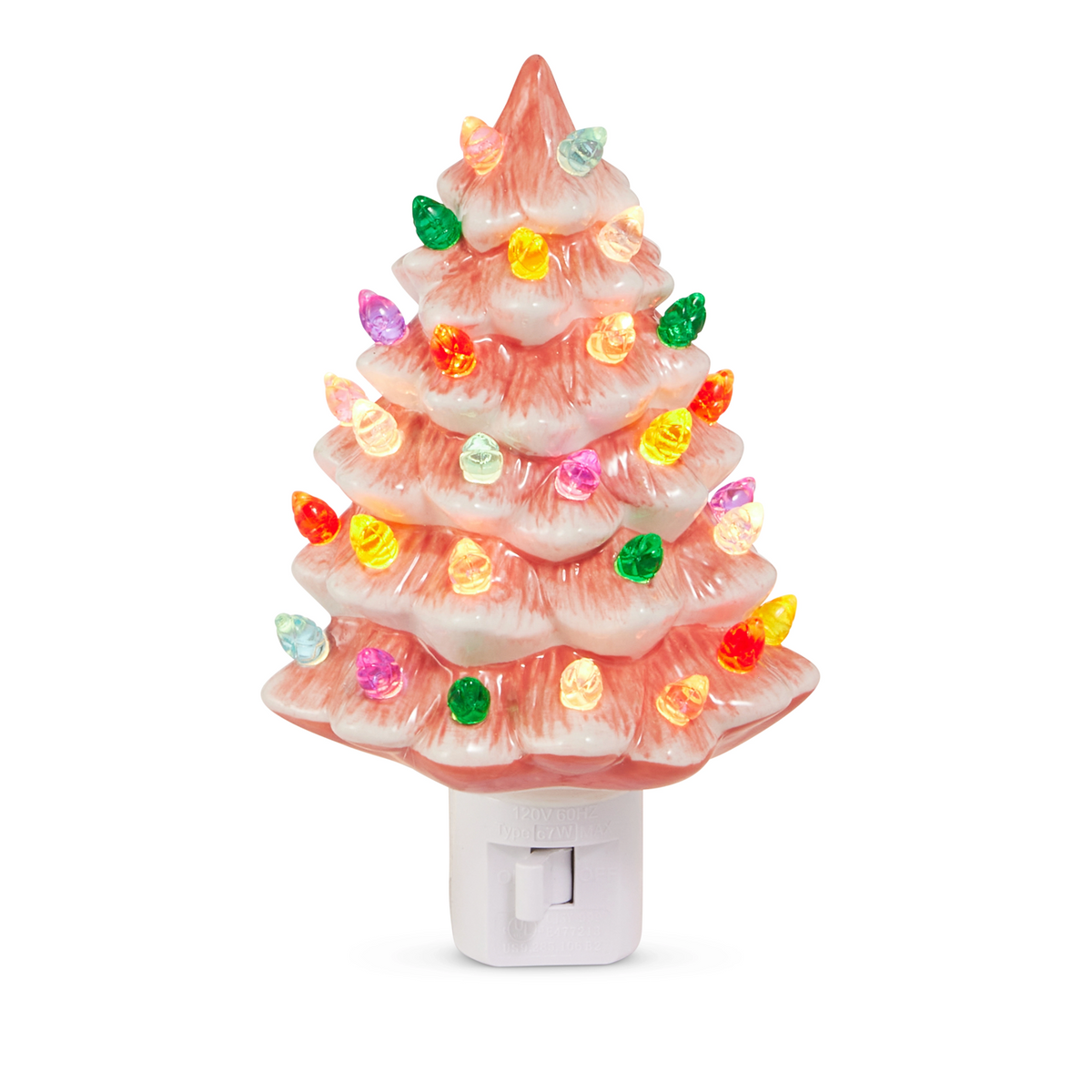 Vintage Pink Tree Night Light