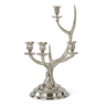 Silver candelabra with antlers