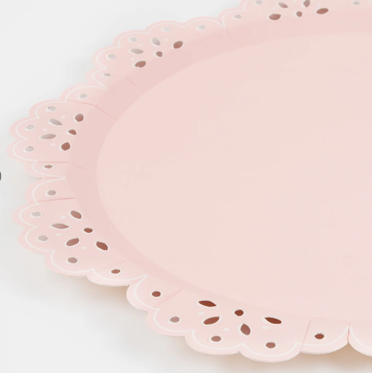 BRODERIE ANGLAISE LACE DINNER PAPER PLATE SET