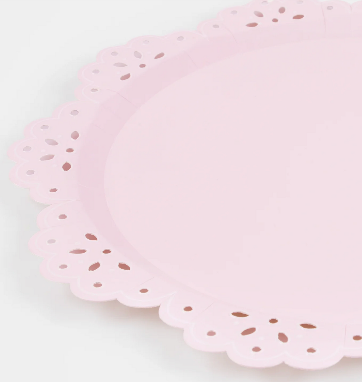 BRODERIE ANGLAISE LACE DINNER PAPER PLATE SET