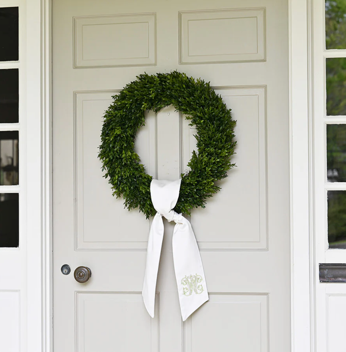 TRICIA'S FAVORITE FAUX BOXWOOD WREATH