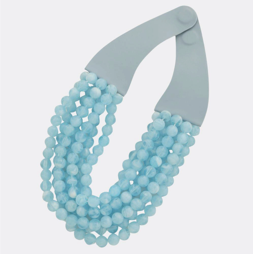 CHUNKY BEADED MAGNETIC NECKLACE