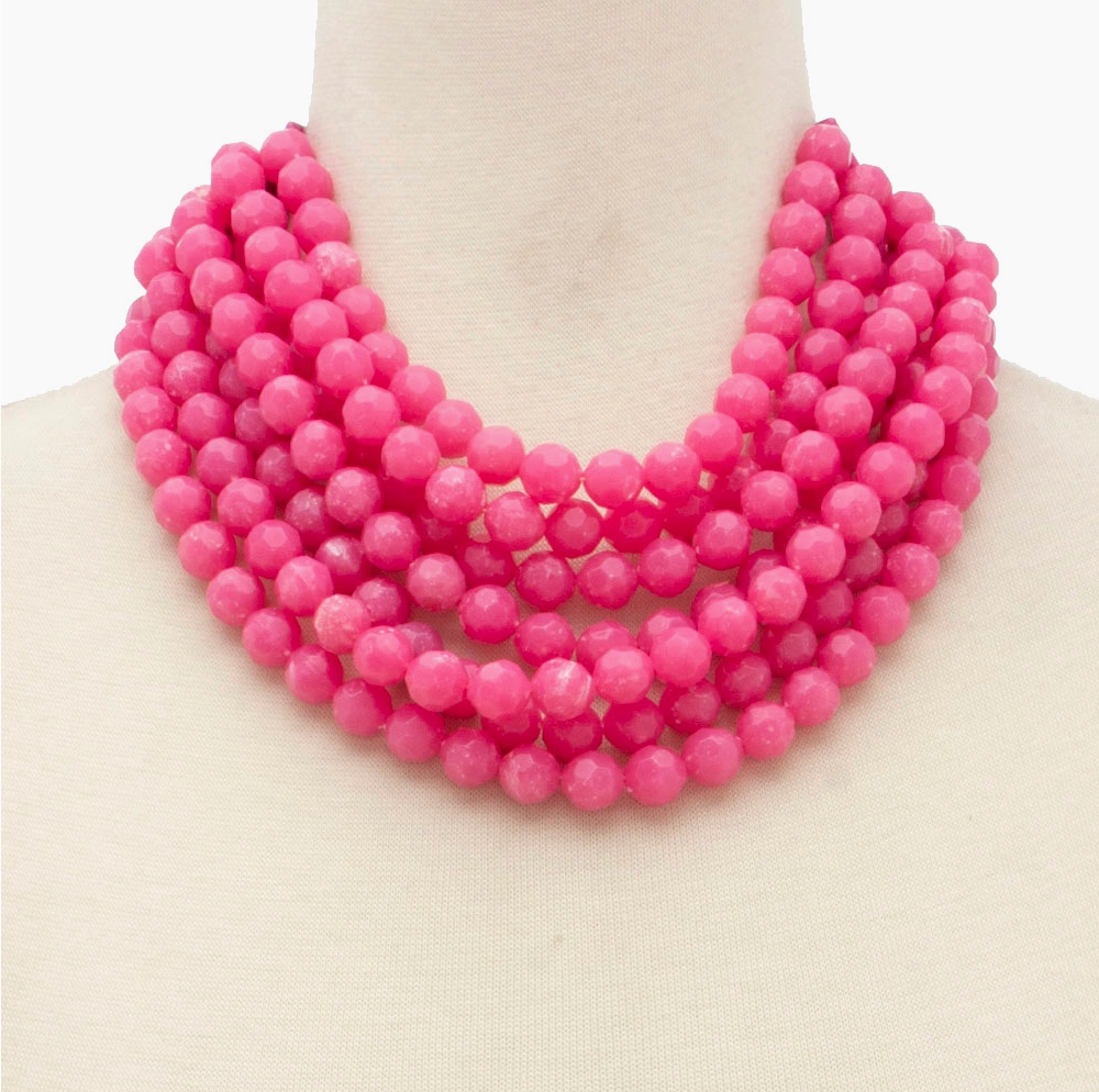 CHUNKY BEADED MAGNETIC NECKLACE