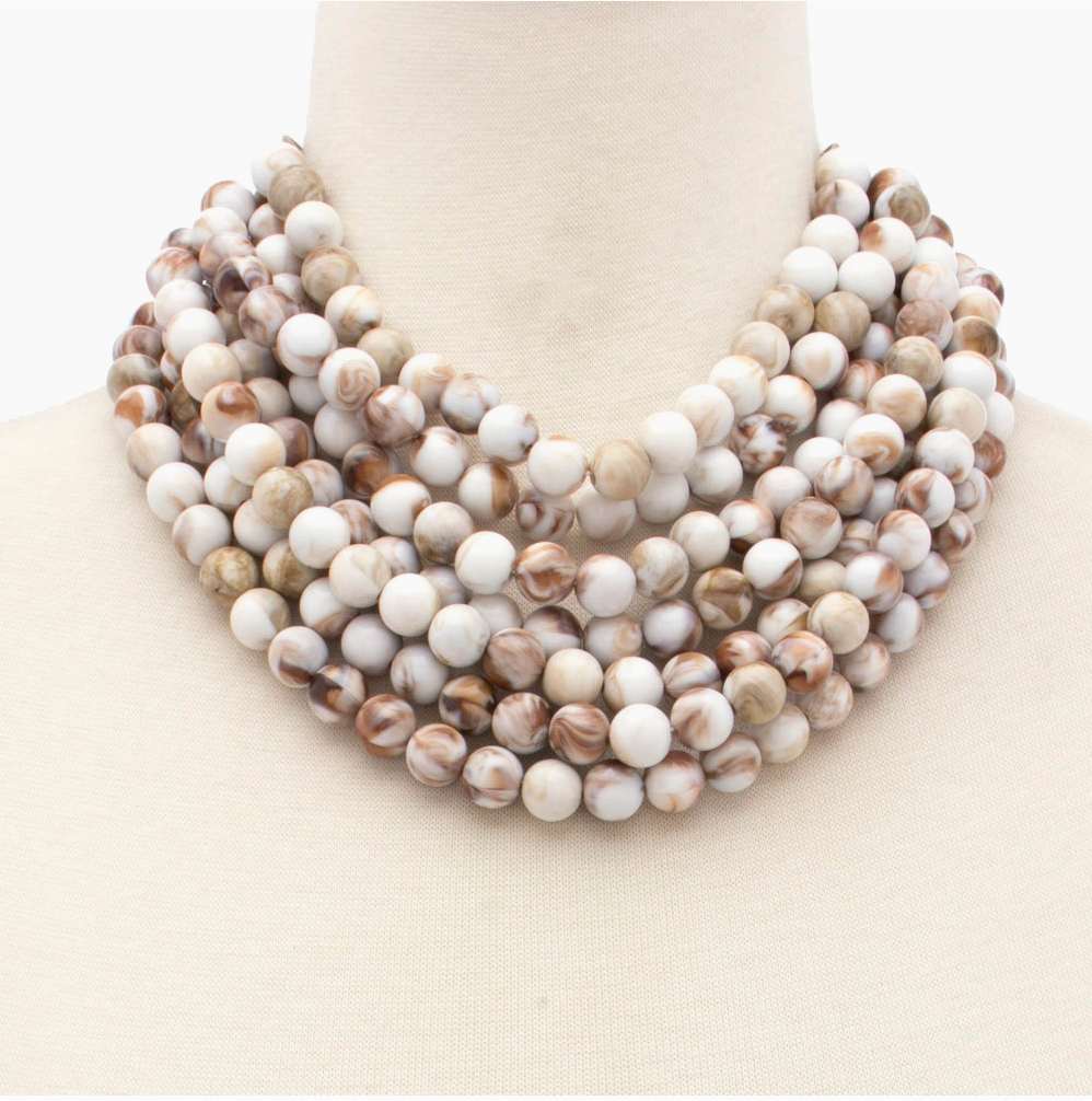 CHUNKY BEADED MAGNETIC NECKLACE
