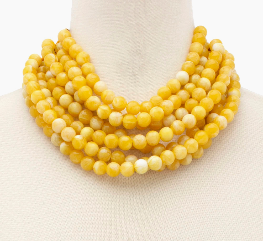 CHUNKY BEADED MAGNETIC NECKLACE