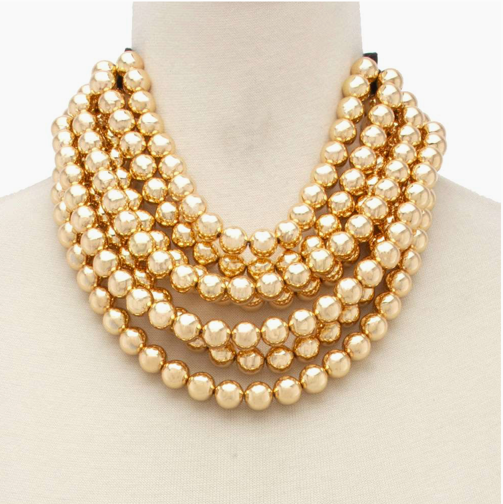 CHUNKY BEADED MAGNETIC NECKLACE
