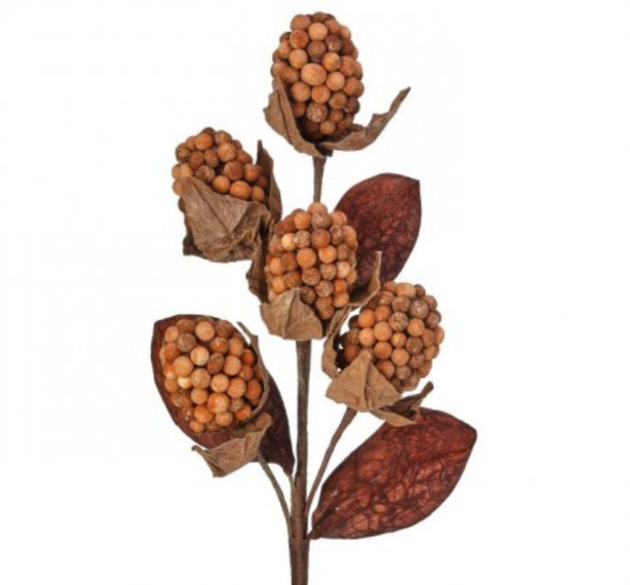 18" AUTUMN POD BERRY SPRAY