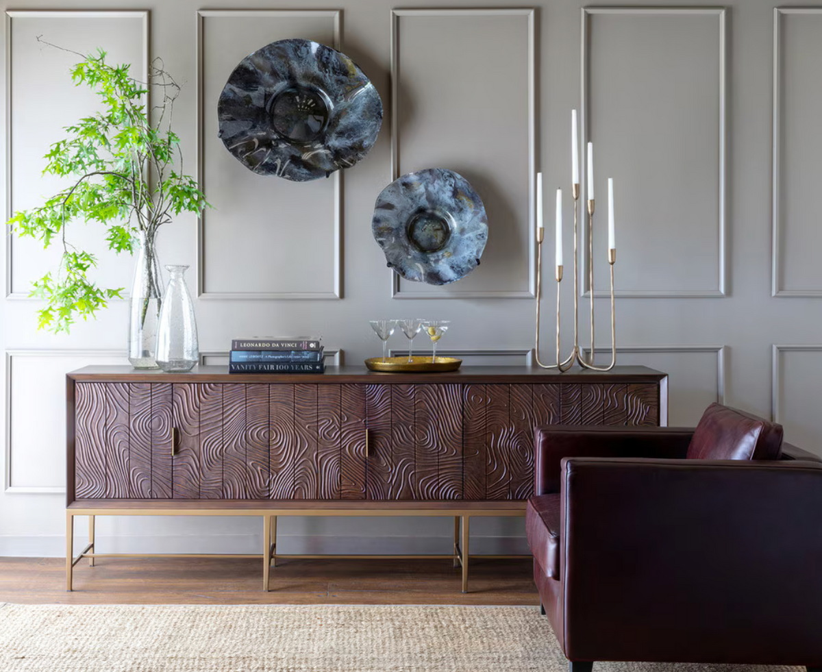 FORGED IRON CANDELABRA, TALL