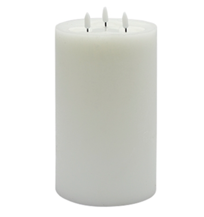 3 Wick Large Flameless Candles