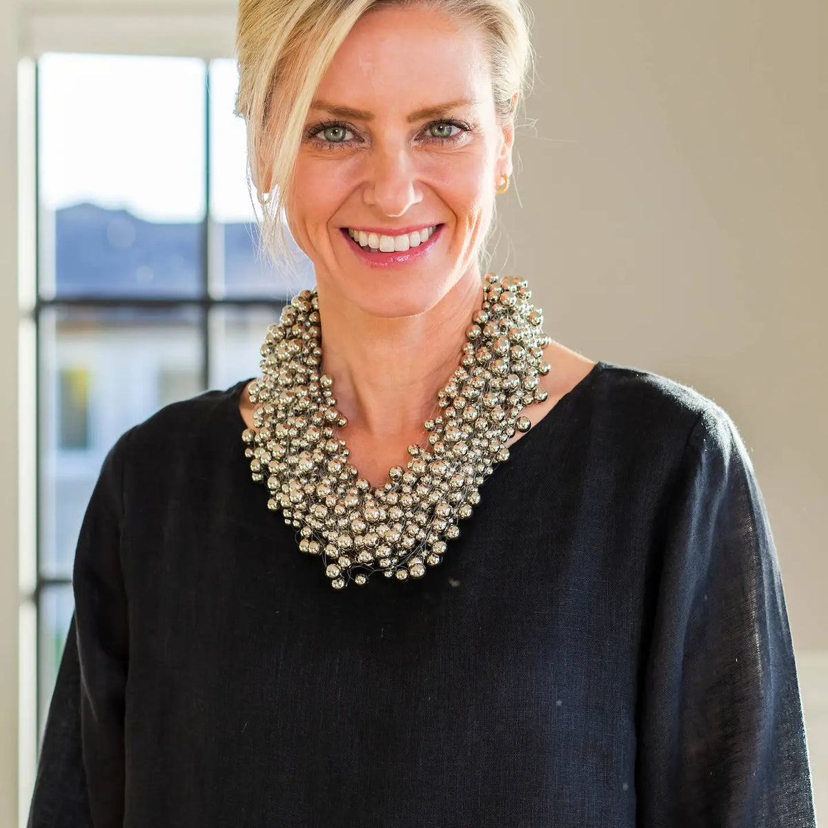 PETITE CLUSTER BEADED NECKLACE