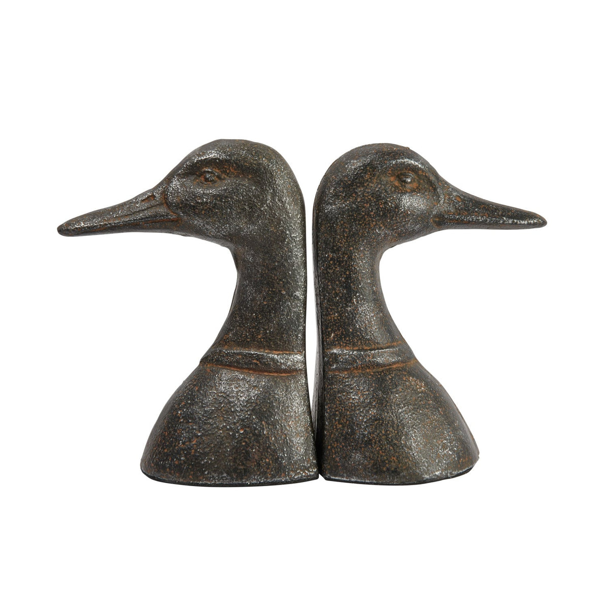 Cast Iron Duck Bookend Set