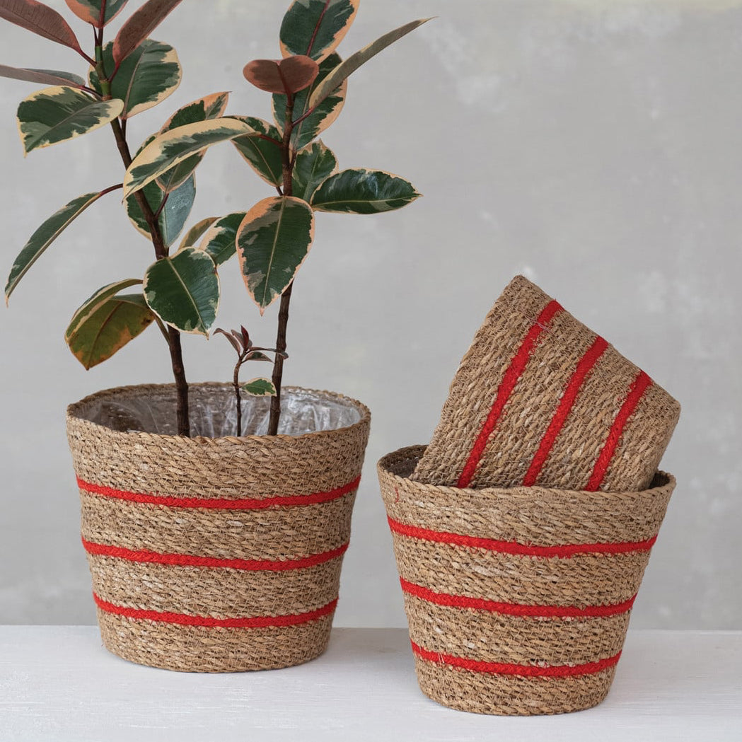 Seagrass and Jute Basket Set