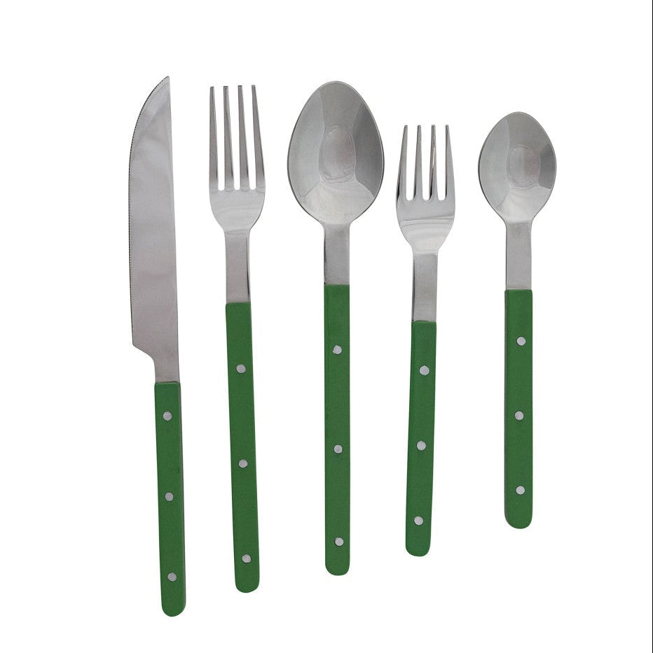 Green Resin Cutlery Set