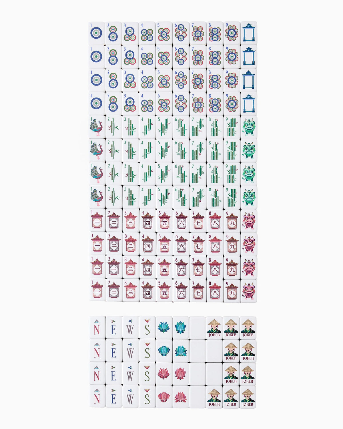 DRAKE MAHJONG TILE SET