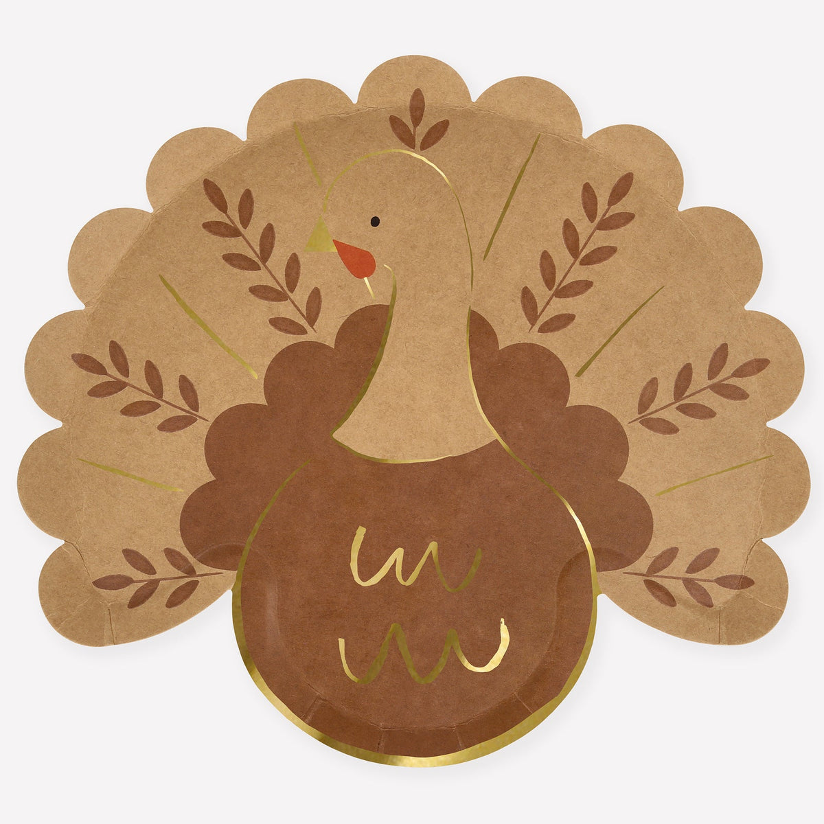 Folk Turkey Paper Plates