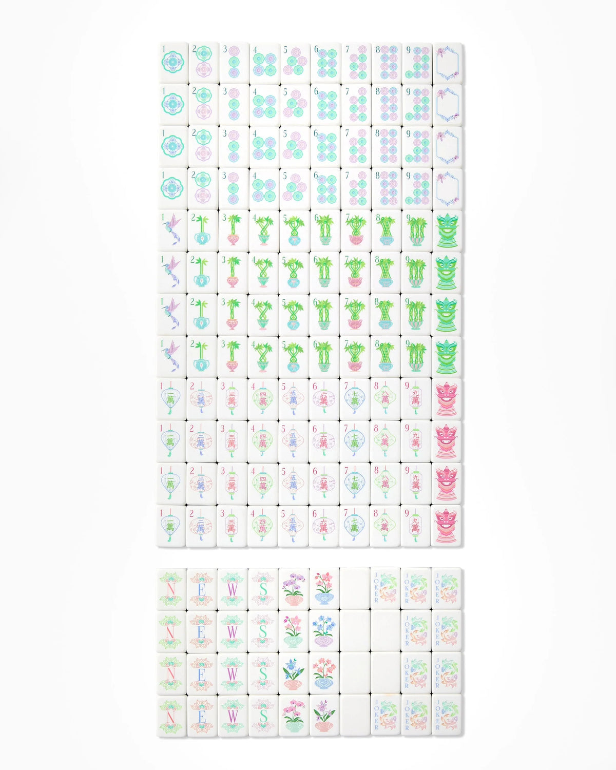 MOONLIGHT MAHJONG TILE SET