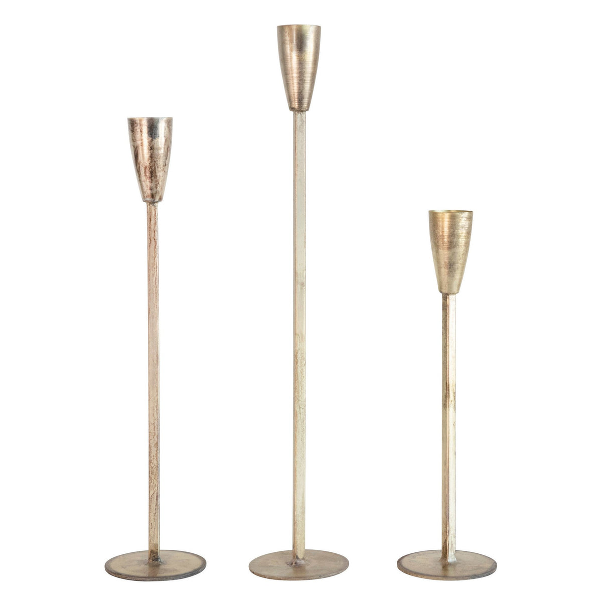 METAL TAPER CANDLEHOLDER SET