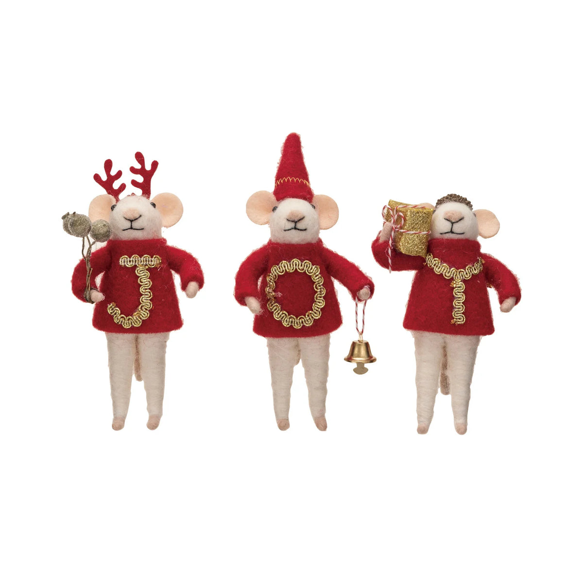 JOY MICE ORNAMENT SET